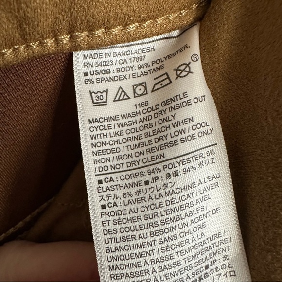 BANANA REPUBLIC Low Rise Bootcut Vegan Suede 90s Vintage Inspired Pants Size 26 - Picture 11 of 12